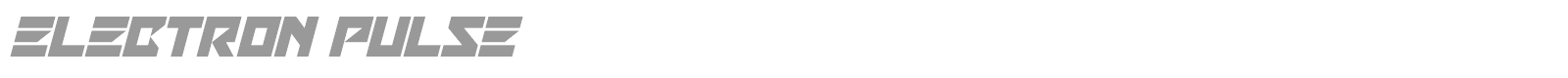 Electron Pulse font preview